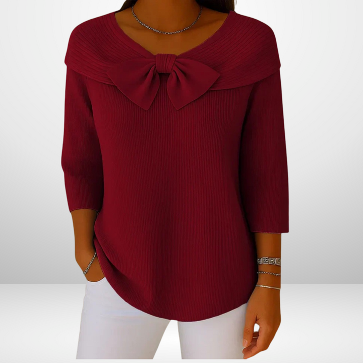LIRYA |  Haut en tricot avec nœud
