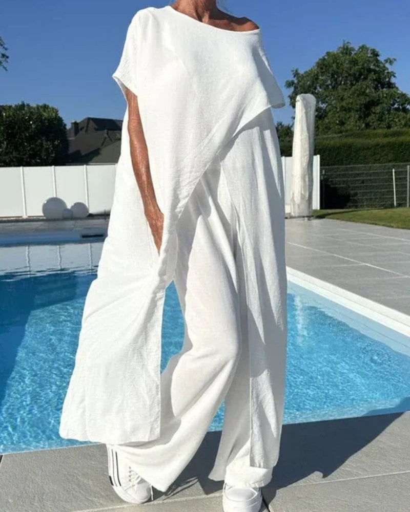 ASERENA - BOHO TOP AND PANTS SET