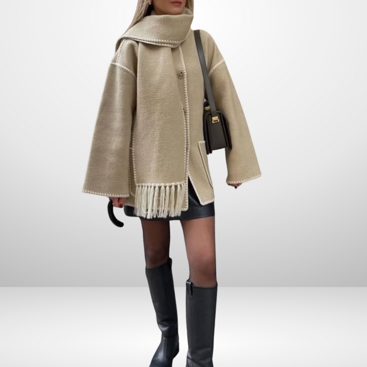 FREDERICA | Luxury coat with buttons
