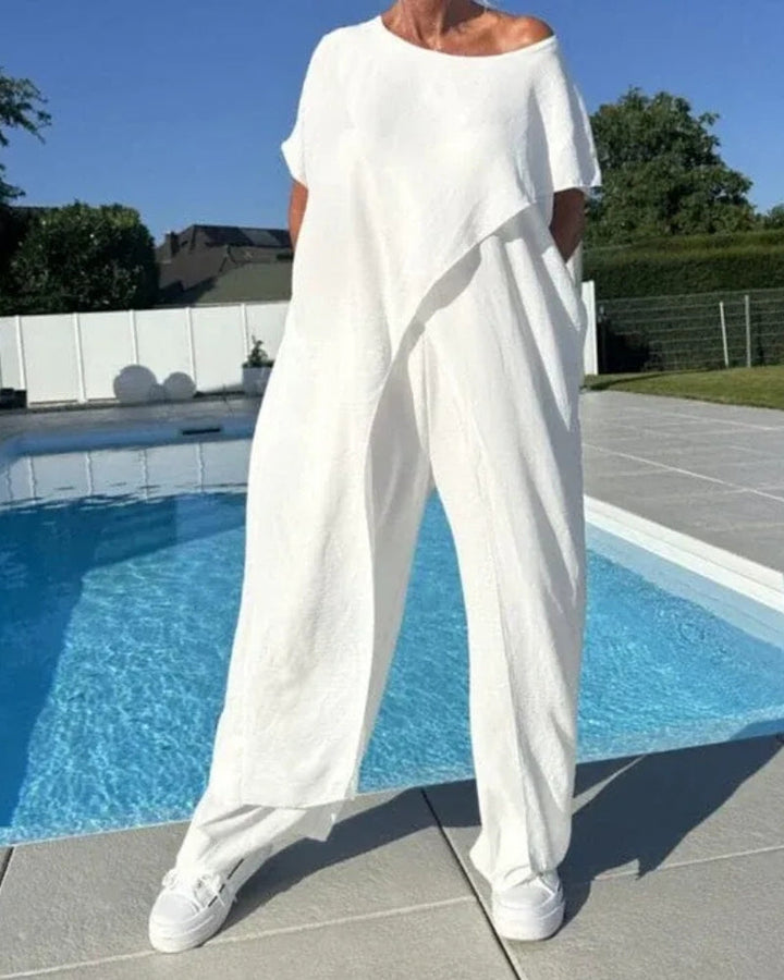 ASERENA - BOHO TOP AND PANTS SET