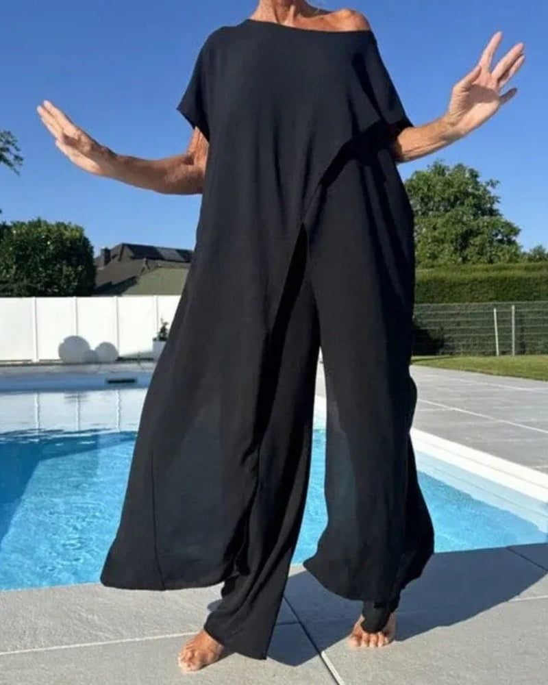 ASERENA - BOHO TOP AND PANTS SET