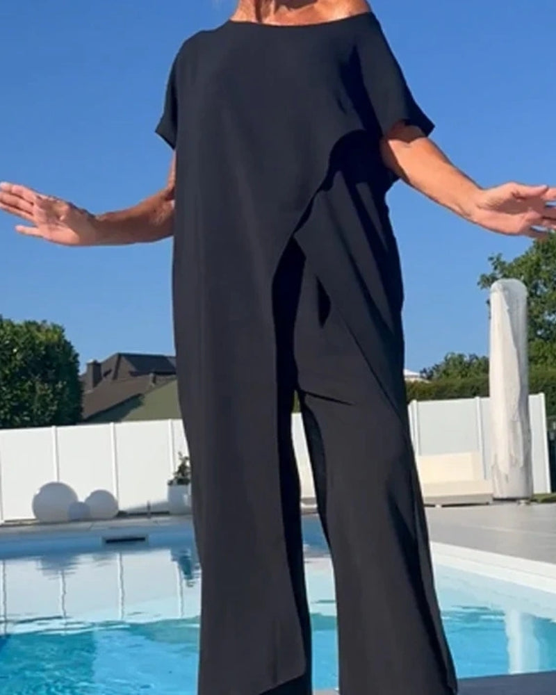 ASERENA - BOHO TOP AND PANTS SET