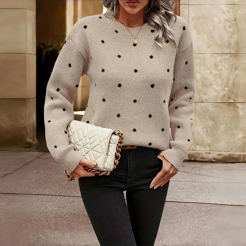 NANA | Polka Dot Knitted Sweater