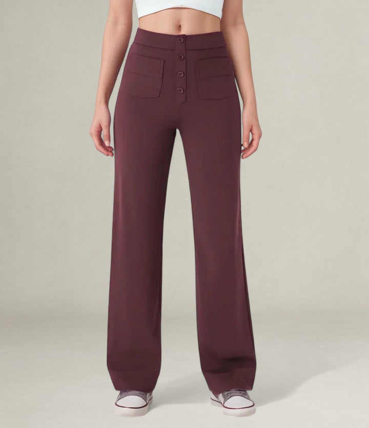 Monelle™ | High Waist Elastic Trousers
