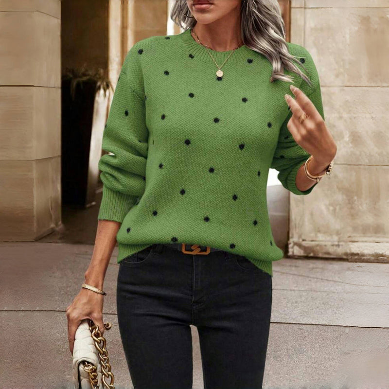 NANA | Polka Dot Knitted Sweater