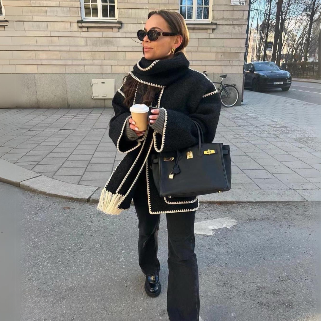 FREDERICA | Luxury coat with buttons