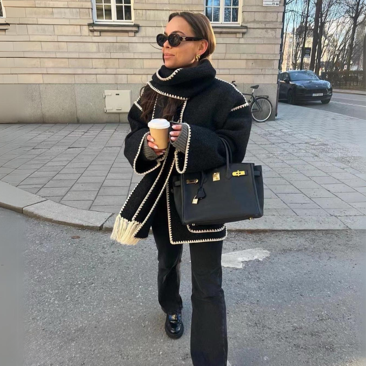 FREDERICA | Luxury coat with buttons