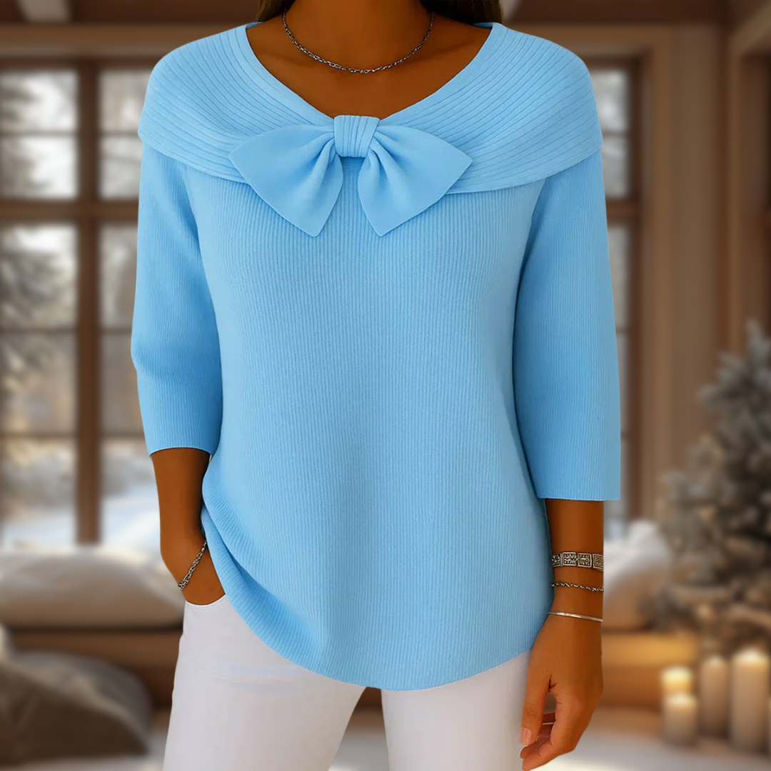 LIRYA |  Haut en tricot avec nœud