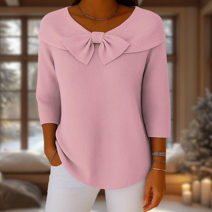 LIRYA |  Haut en tricot avec nœud