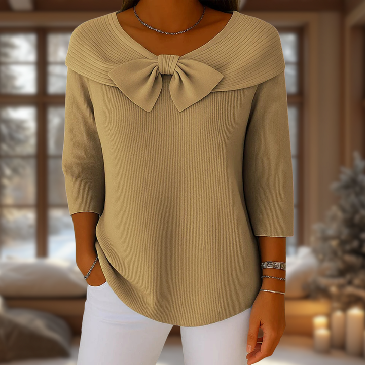 LIRYA |  Haut en tricot avec nœud