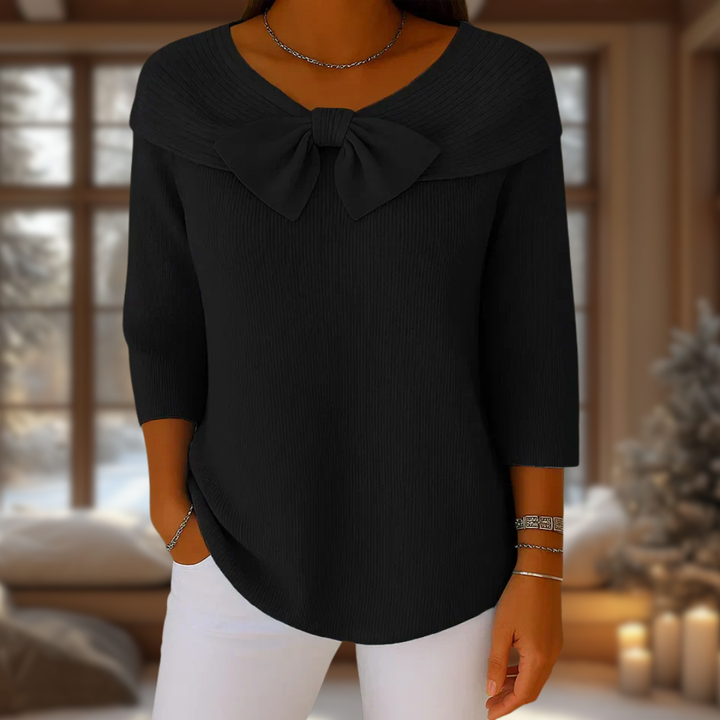 LIRYA |  Haut en tricot avec nœud