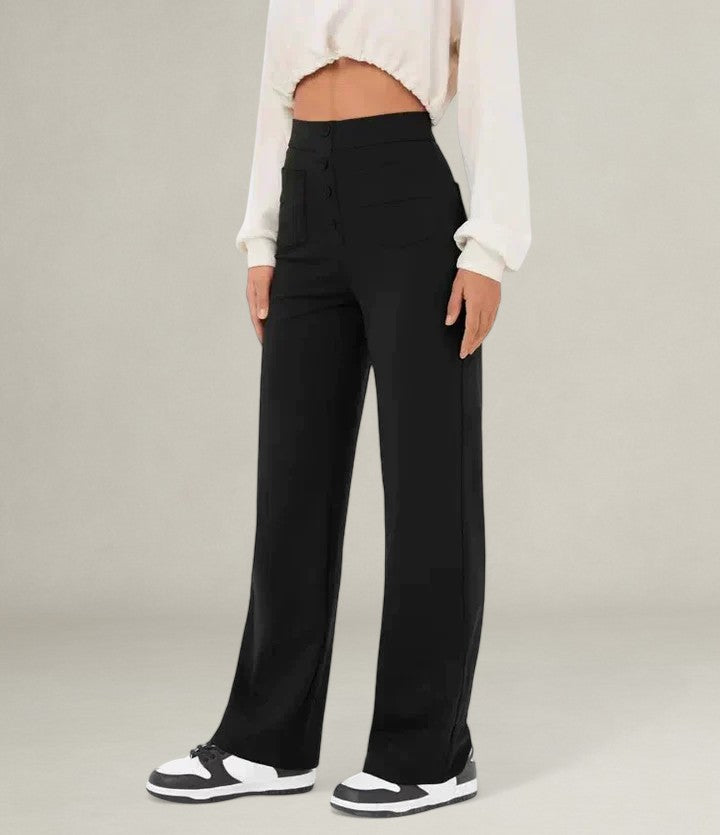 Monelle™ | High Waist Elastic Trousers