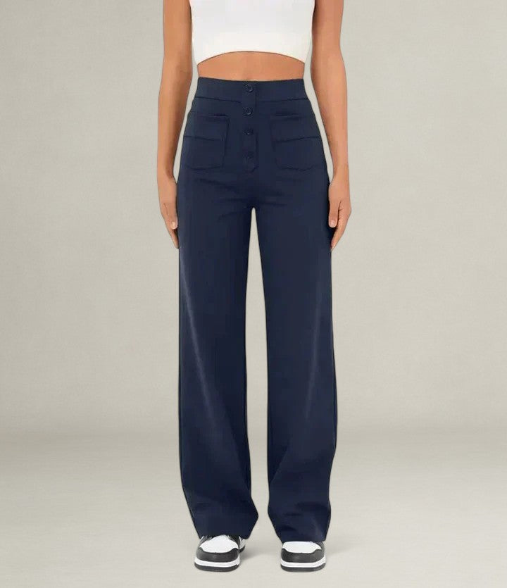 Monelle™ | High Waist Elastic Trousers