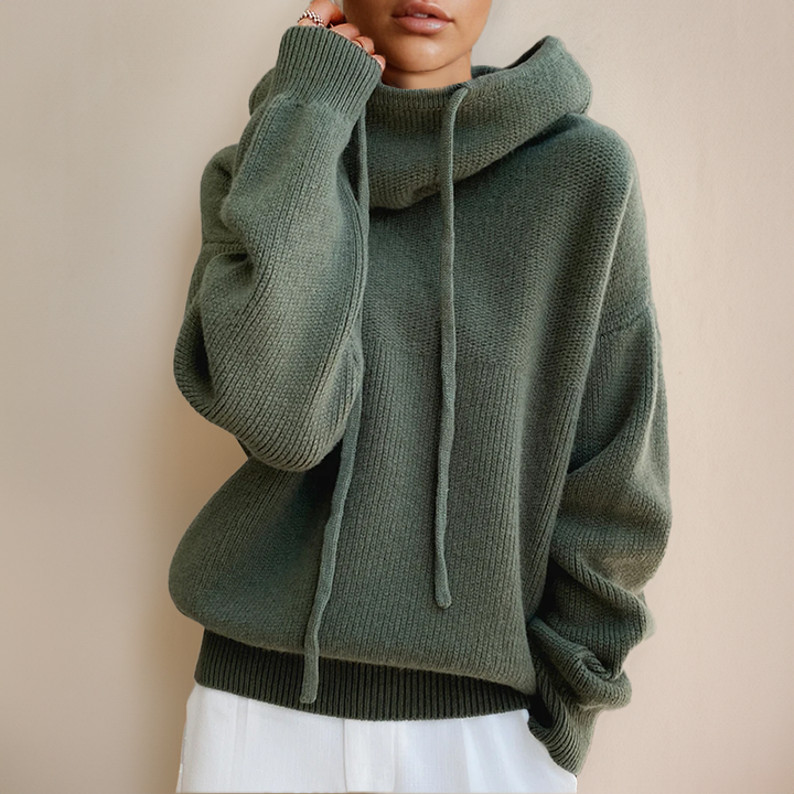 MIRANDA | Oversized Knitted Hoodie