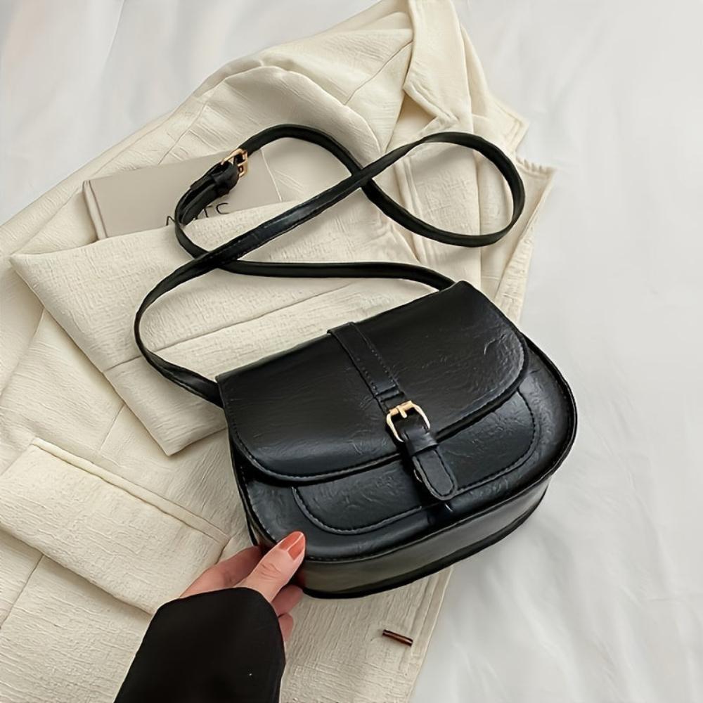 Evelyn™ | Classic Faux Leather Saddle Backpack
